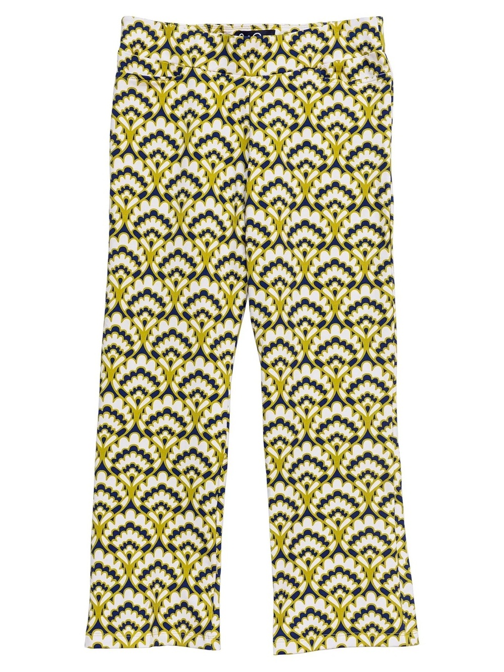 Audrey pant Geo Shell Olive and Navy